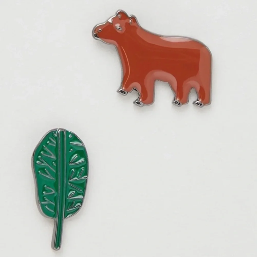 NWT Princess Highway Bear We Go Brooch Set - Picture 1 of 8